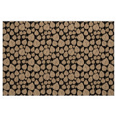 Tissu Feuilles - Sable sur Noir (Fat Quarter)
