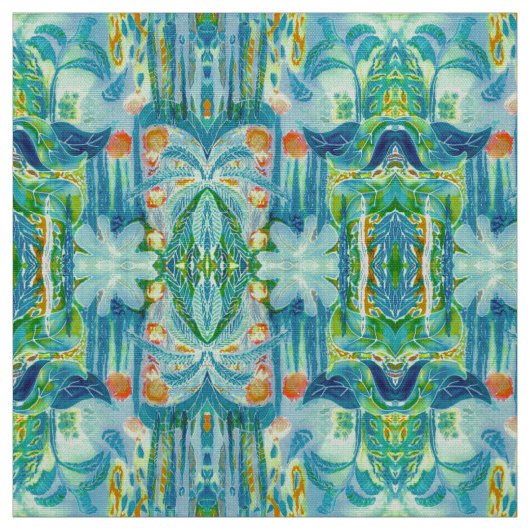 Tissu Feuilles tropicales (Échantillon)