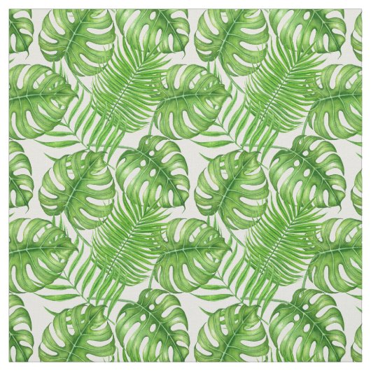 Tissu Feuilles tropicaux (Échantillon)