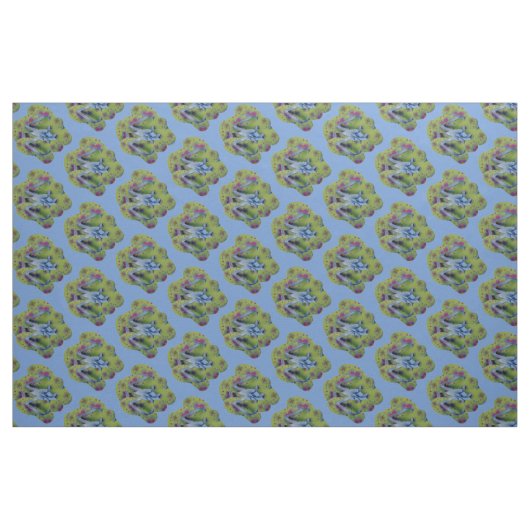 Tissu Feuilles vertes (Fat Quarter)