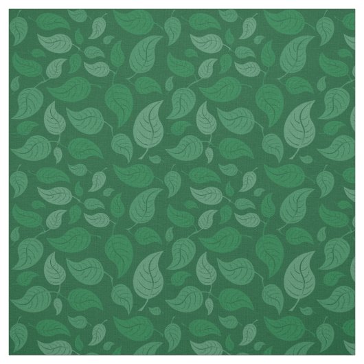 Tissu Feuilles verts (Échantillon)