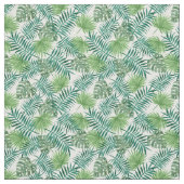 Tissu Feuilles verts exotiques (Échantillon)