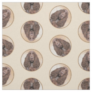 Tissu Field Spaniel Peinture Roan Cute Original Chien Ar