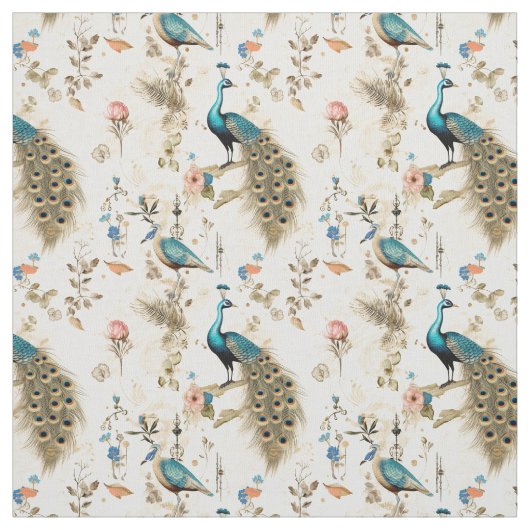Tissu Fier Whimsical : Whimsy Peacock (Échantillon)