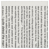 Tissu Fierté et préjudice, texte Ch.1, 2,3 de Jane (Échantillon)