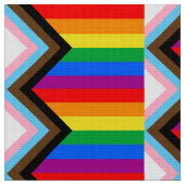 Tissu FIERTÉ LGBT (Progress Pride) (Fermer)