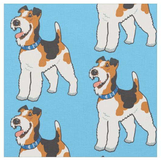Tissu Fil Fox Terrier Fabric (Fermer)