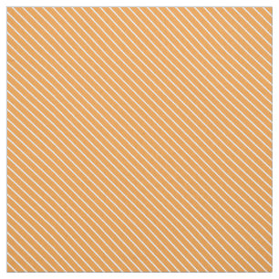 Tissu Filets diagonaux - orange et blanc