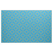 Tissu Filigree or et Motif Turquoise (Fat Quarter)
