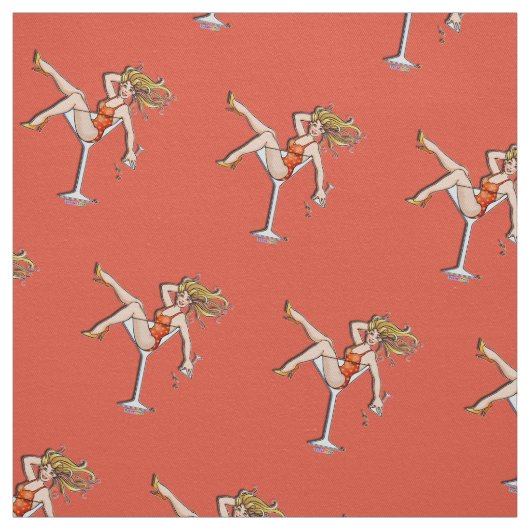 TISSU - FILLE DANS UN VERRE À MARTINI 2 (Échantillon)
