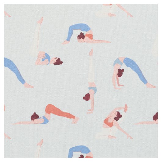 Tissu Fille de yoga (Fermer)