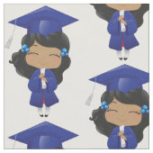 Tissu Fille d'obtention du diplôme (Fermer)
