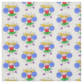 Tissu fille mignonne de pom-pom girl (Échantillon)