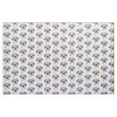 Tissu fille mignonne de pom-pom girl (Fat Quarter)