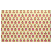 Tissu Fille Ourson en Robe Mignonne (Fat Quarter)