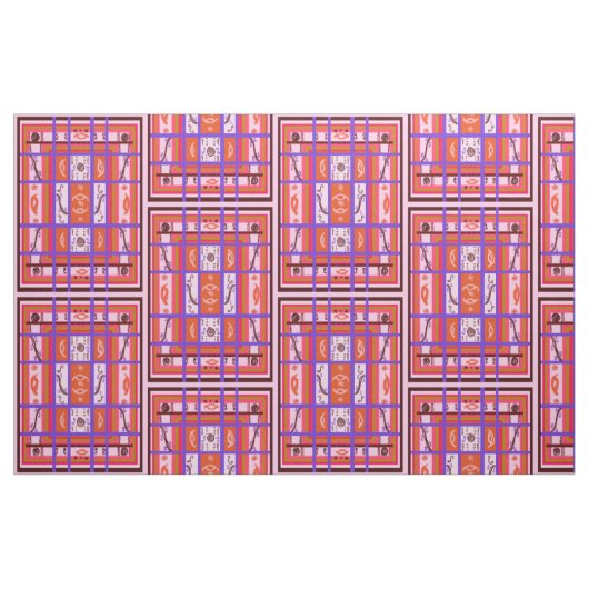 Tissu fille puissance rose carrée (Yard)
