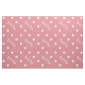 Tissu Fille rose-clair nommée faite sur commande (Fat Quarter)