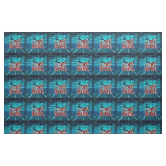Tissu Fille SUPÉRIEURE d'arts martiaux (Fat Quarter)
