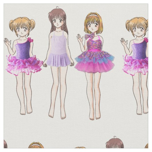 Tissu Filles de danse (Fermer)