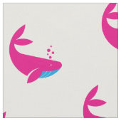 Tissu Filles de soufflement de bulles de baleine de (Fermer)