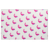 Tissu Filles de soufflement de bulles de baleine de (Fat Quarter)