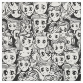 Tissu Filles mignonnes de cheveux (Échantillon)