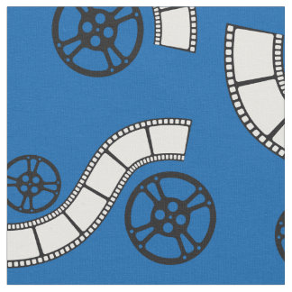 Tissu Film de théâtre Reels Movie Theater Blue