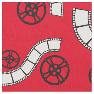 Tissu Film de théâtre Reels Movie Theatre Red