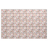 Tissu Fils roses de Pitbull Dogs (Fat Quarter)