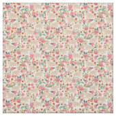 Tissu Fils vintages de crèmes de dachshund (Échantillon)