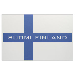 Tissu finlandais de coutume de drapeau