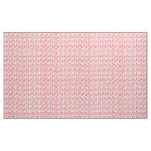Tissu Flacon rouge sur blanc avec écailles de poisson mo (Yard)