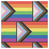 Tissu Flag de la fierté de progrès Arc-en-ciel Silhouett (Fermer)