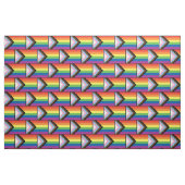 Tissu Flag de la fierté de progrès Arc-en-ciel Silhouett (Fat Quarter)
