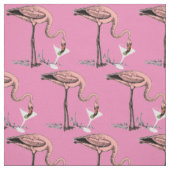 Tissu Flamant rose Boire Martini Thunder_Cove (Échantillon)