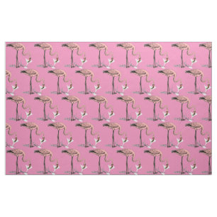 Tissu Flamant rose Boire Martini Thunder_Cove