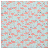 Tissu Flamant Rose Dessiné à la Main | Couture et Patchw (Échantillon)