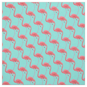 Tissu Flamant rose Fabric-Rose personnalisé