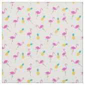 Tissu Flamants roses au néon (Échantillon)