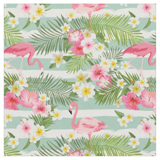 Tissu Flamants roses Et Grèves (Fermer)