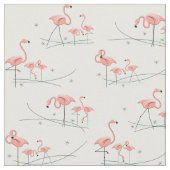 Tissu Flamants roses Ocean Multi fabric (Fermer)