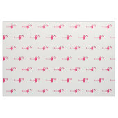 Tissu Flamants roses rose tropicale sur blanc (Fat Quarter)