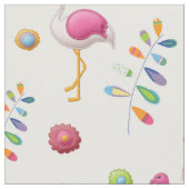 Tissu Flamants roses roses (Fermer)