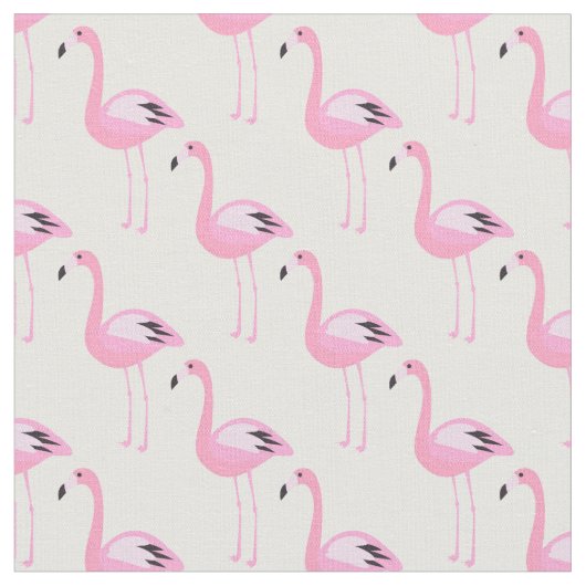 Tissu Flamants roses roses (Fermer)