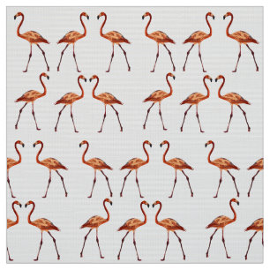 Tissu Flamants roses roses Custom Pima Cotton Fabric