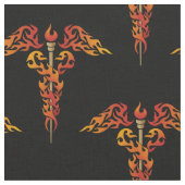 Tissu Flames Caduceus (Fermer)