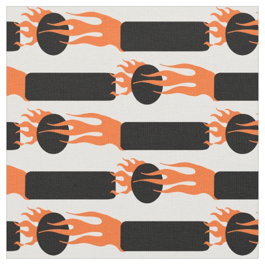 Tissu Flaming Dit and Dah Ham Radio Fabric (Fermer)