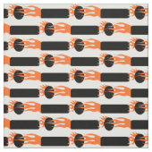 Tissu Flaming Dit and Dah Ham Radio Fabric (Échantillon)