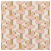 Tissu Flamingo du milieu du siècle (Fermer)