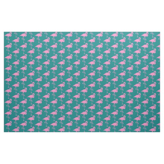 Tissu Flamingo rose sur Turquoise (Yard)